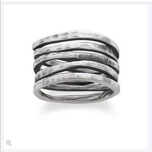 James Avery sterling silver hammered ring!